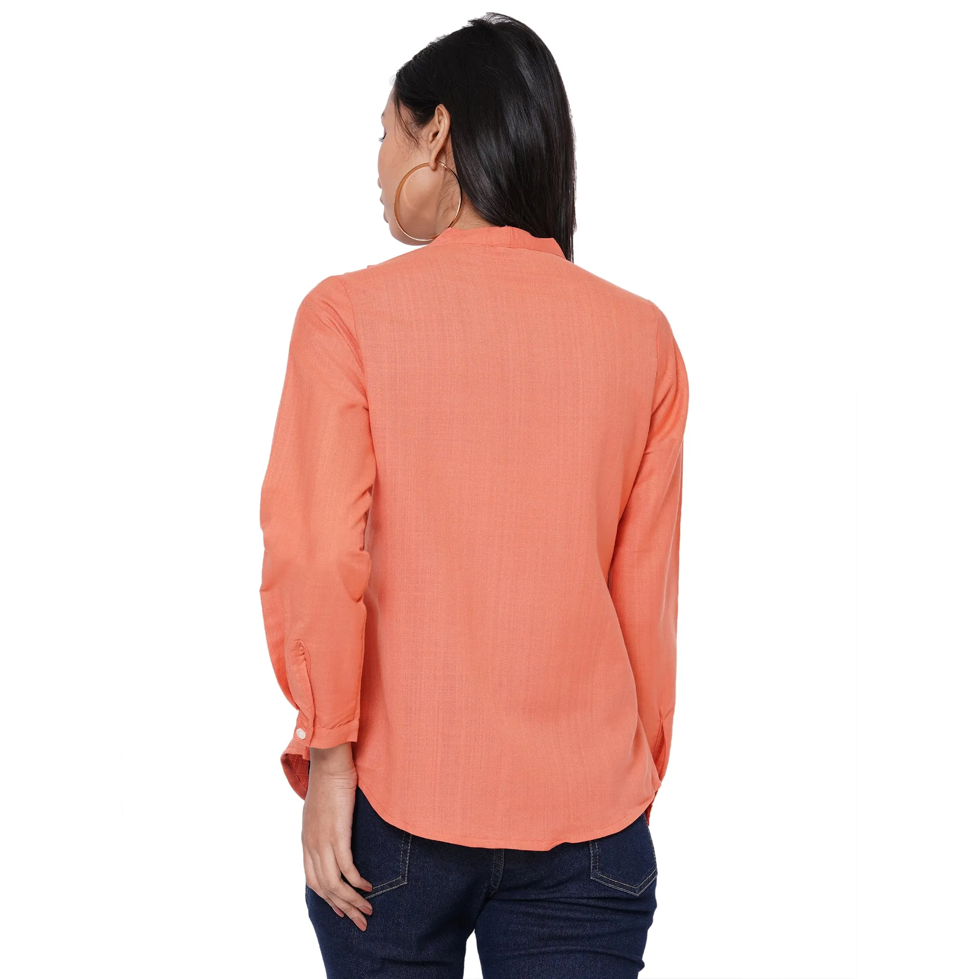 109F Peach Solid Top