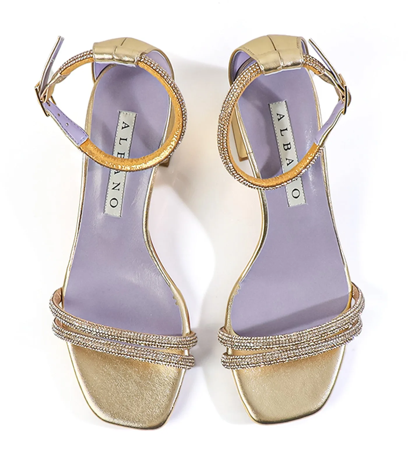 5224 Heeled Sandals Gold