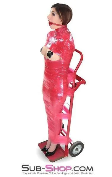 5739A-SIS      1,000 ft. Erotic Sissy Bondage Fantasy Wrap, Red