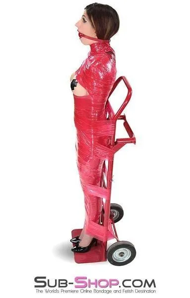 5739A-SIS      1,000 ft. Erotic Sissy Bondage Fantasy Wrap, Red