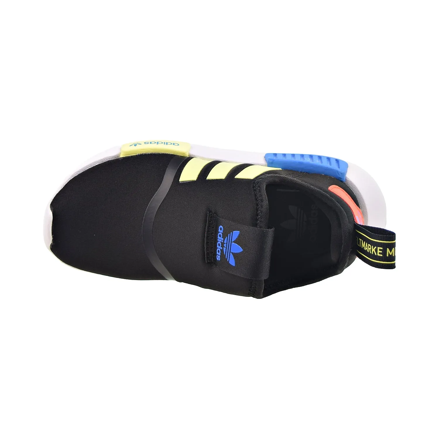 Adidas NMD 360 I Slip-On Little Kids' Shoes Core Black-Pulse Yellow-Bright Blue