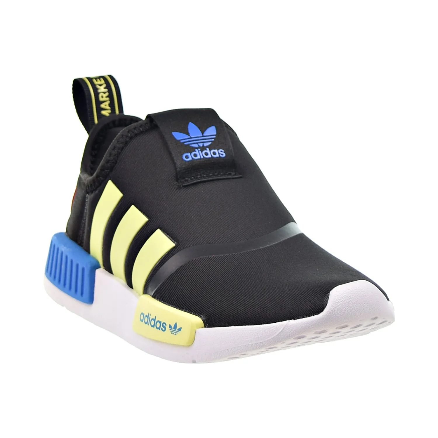 Adidas NMD 360 I Slip-On Little Kids' Shoes Core Black-Pulse Yellow-Bright Blue