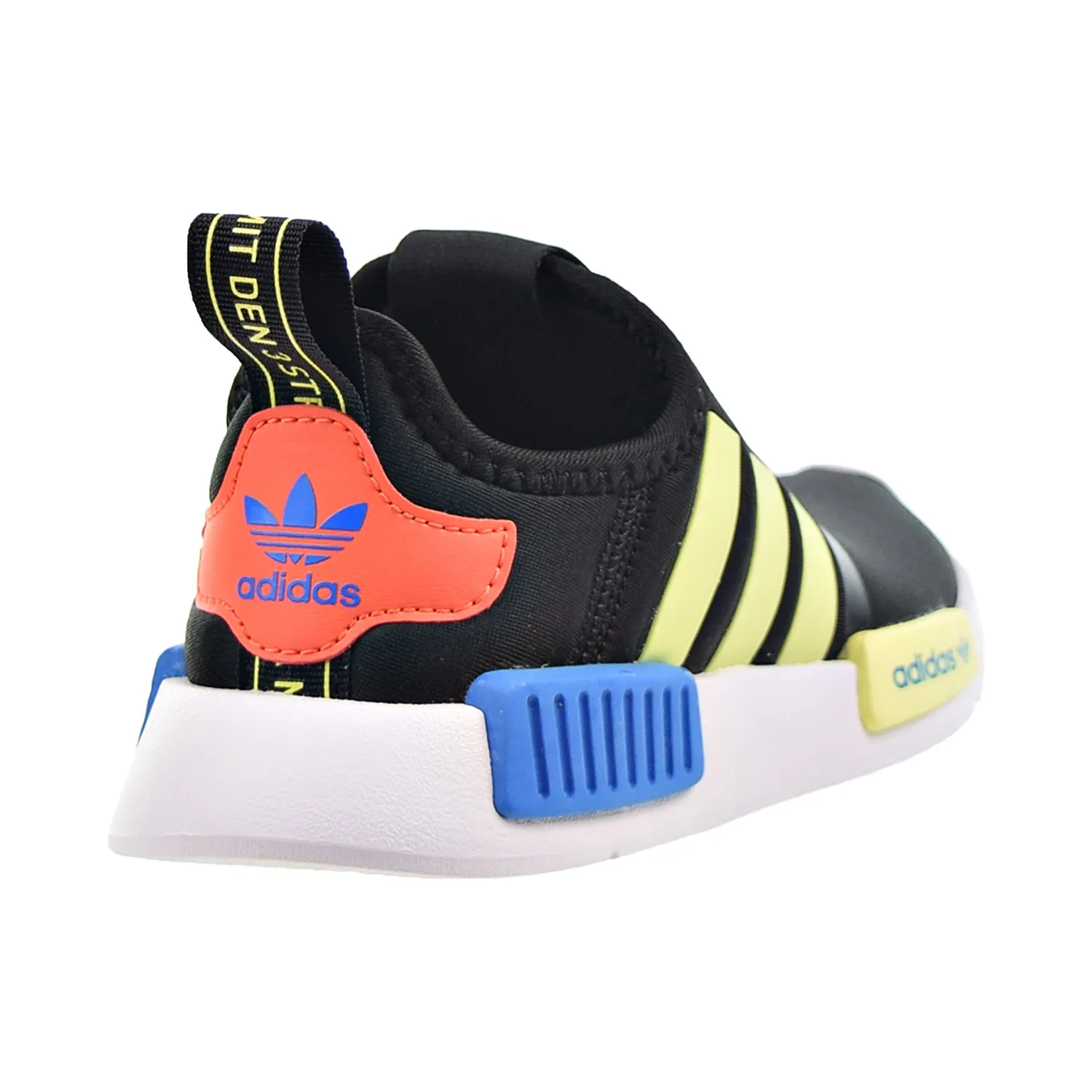 Adidas NMD 360 I Slip-On Little Kids' Shoes Core Black-Pulse Yellow-Bright Blue