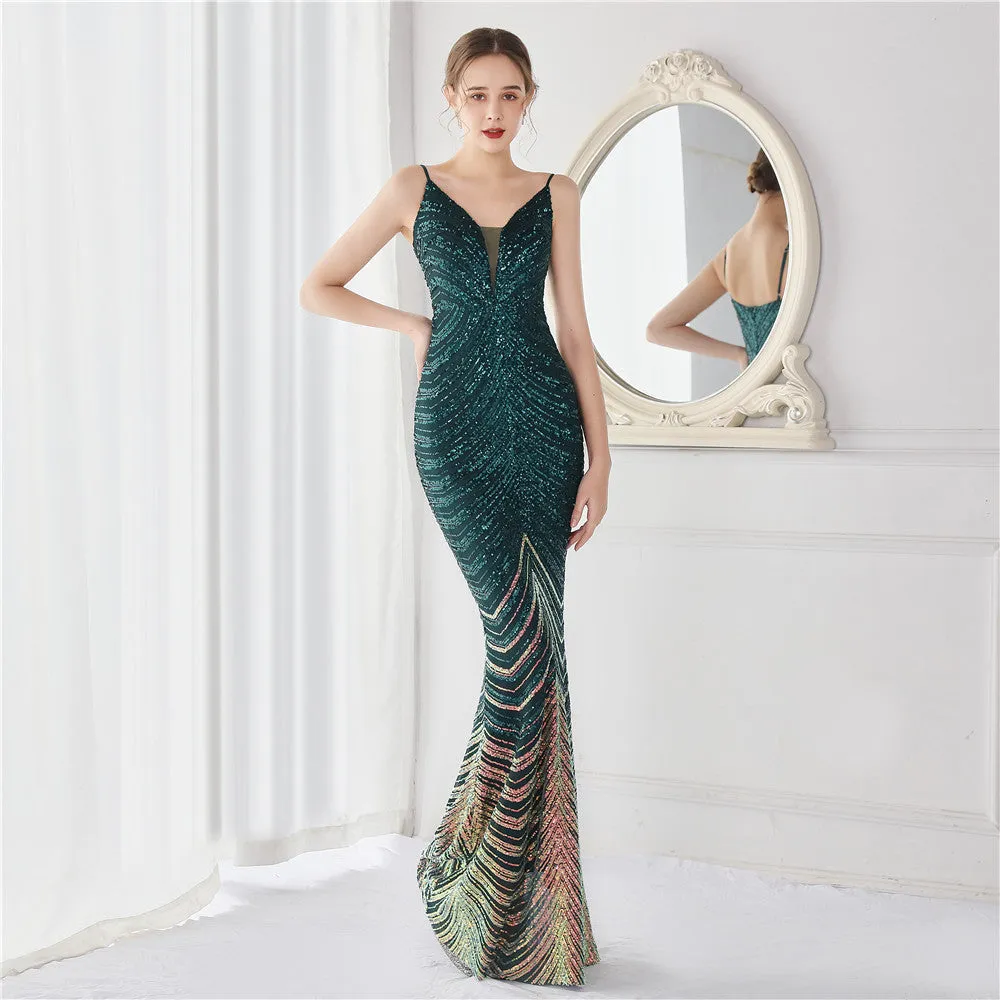 Amili Special Sequin Charming Formal Mermaid Dress