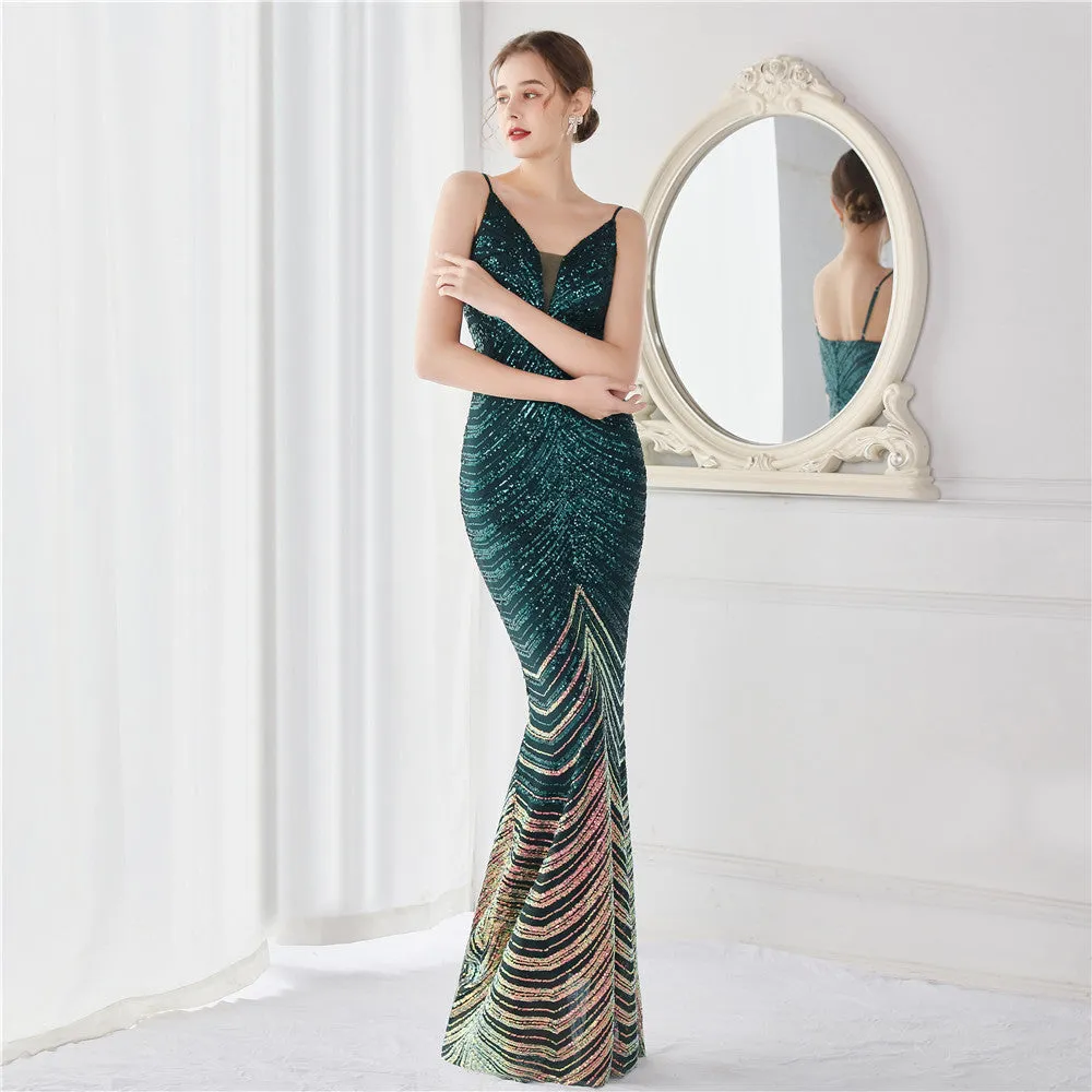 Amili Special Sequin Charming Formal Mermaid Dress