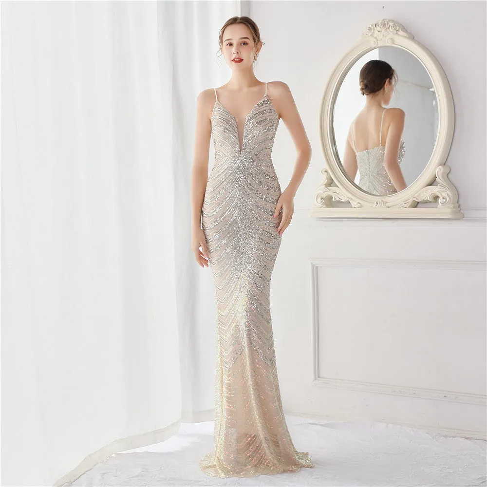 Amili Special Sequin Charming Formal Mermaid Dress