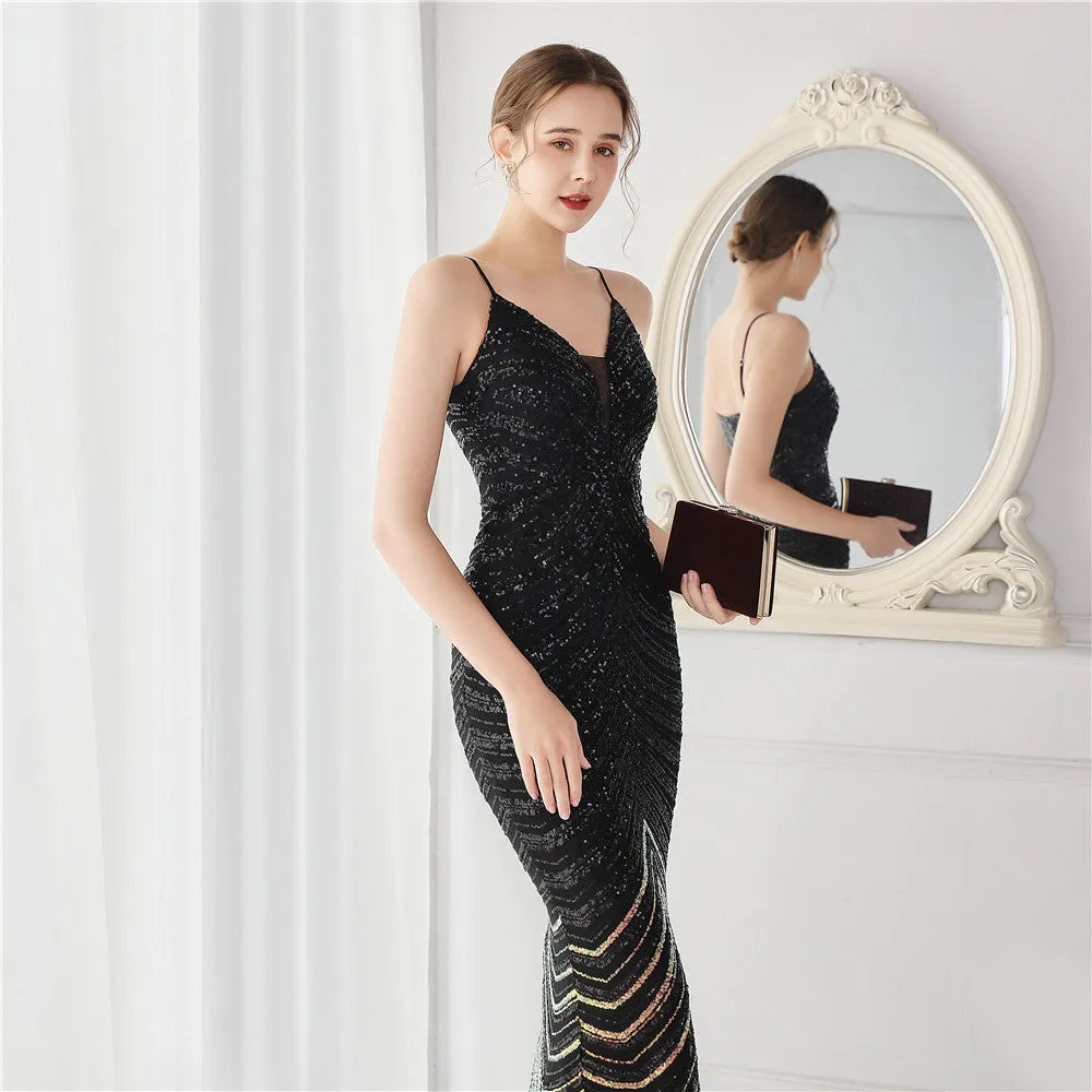 Amili Special Sequin Charming Formal Mermaid Dress