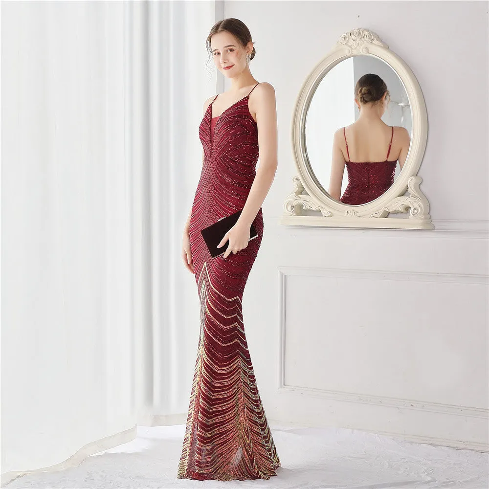 Amili Special Sequin Charming Formal Mermaid Dress