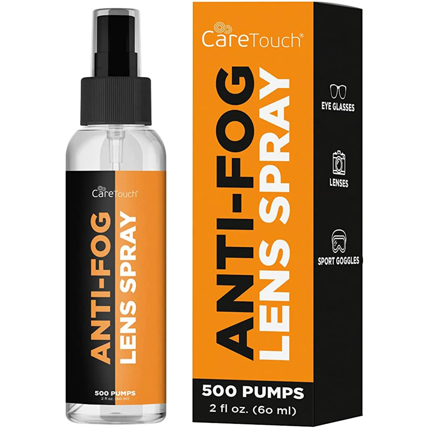 Anti Fog Lens Spray, 60ml Of Anti Fog Spray For Glasses - Sprays Up To 500