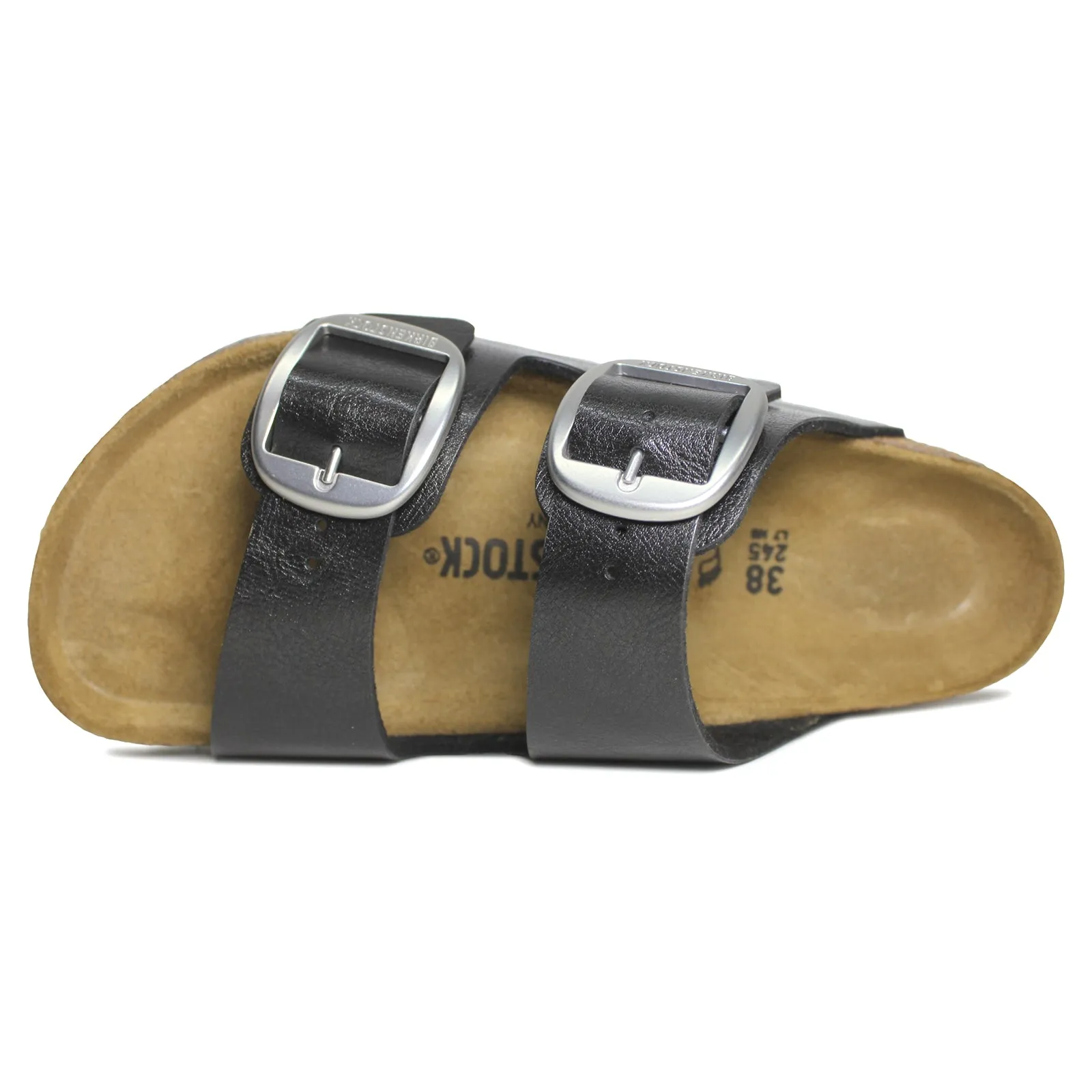 Arizona Big Buckle Synthetic Unisex Slides Sandals - UK 5.5 - US 8 Women / 6 Men - EU 39