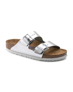 Arizona Soft Footbed Sandals Metallic Silver