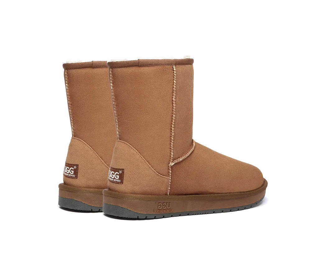 AUSTRALIAN SHEPHERD® UGG Boots Sheepskin Wool Short Classic Suede