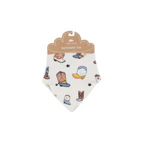 Bandana Bib - Boots Blue