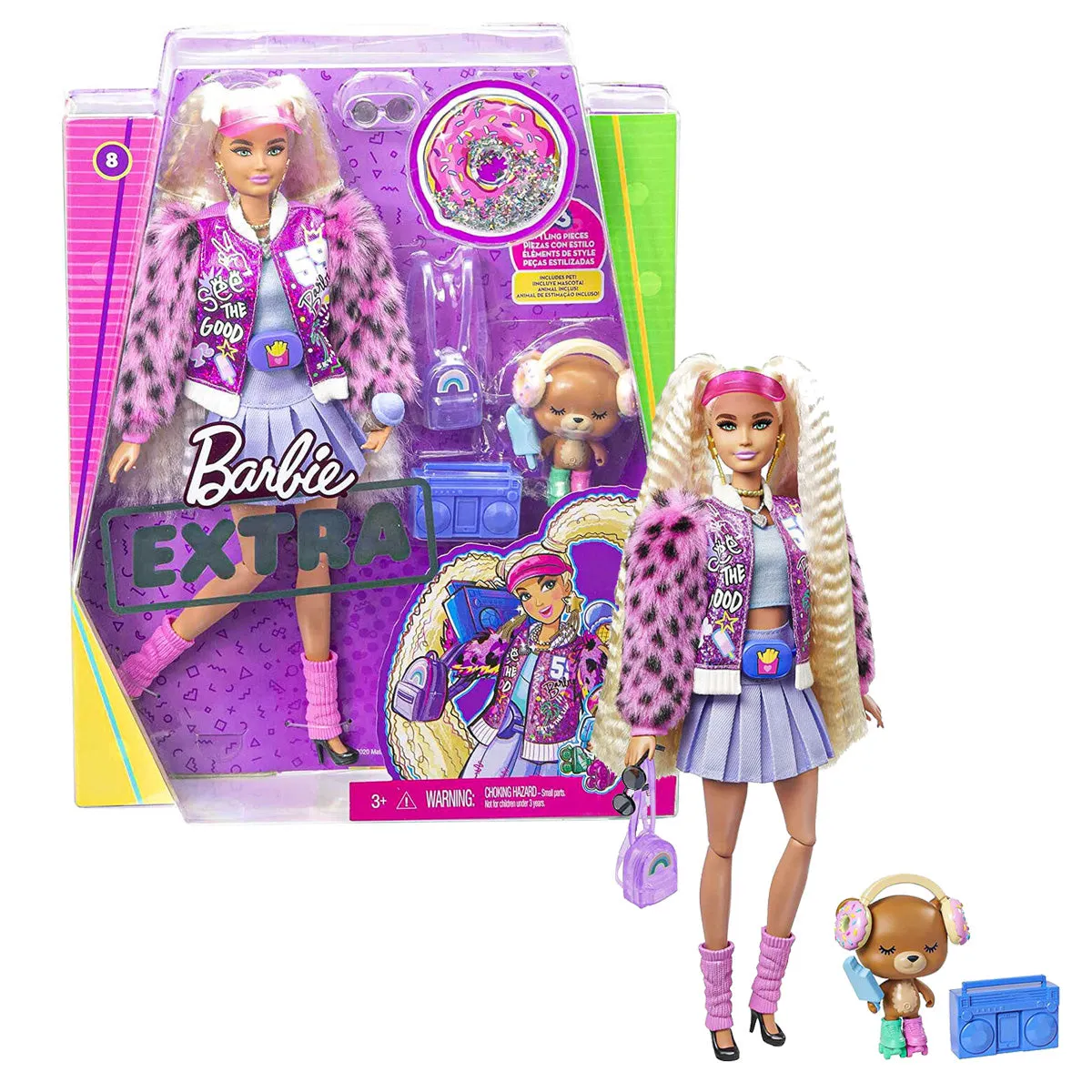 Barbie Extra Doll #8 with Blonde Pigtails