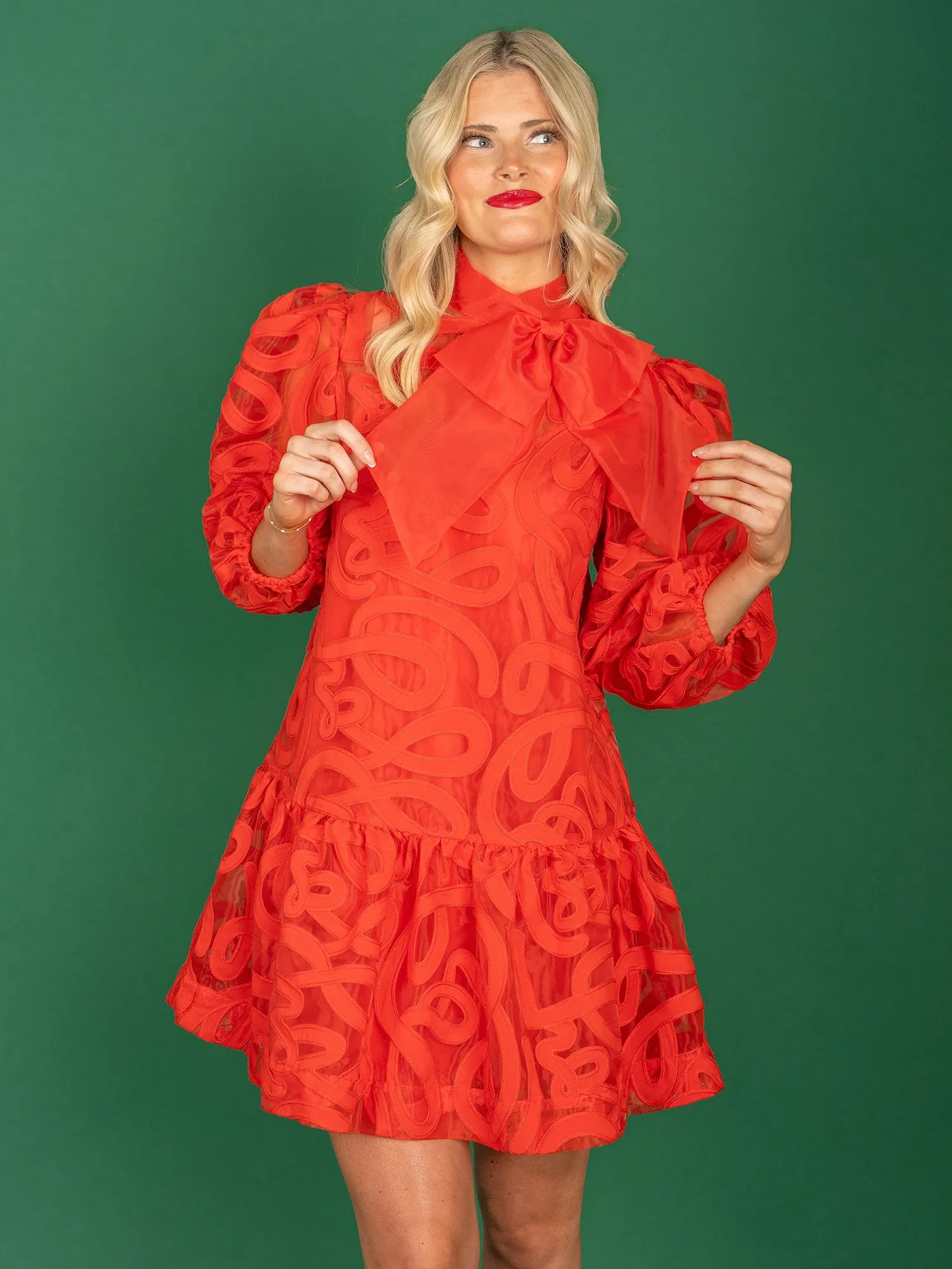 Bella Dress - Joy/HollyRed