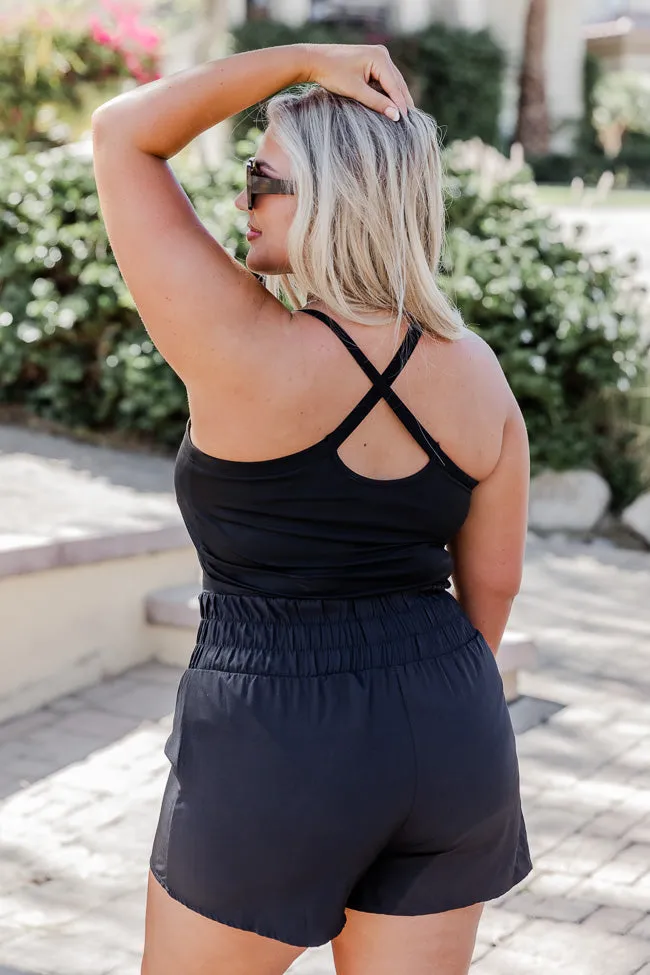 Best Shot Black Active Romper