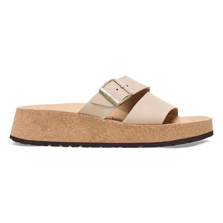 Birkenstock Almina Nubuck Leather Sandcastle Women's