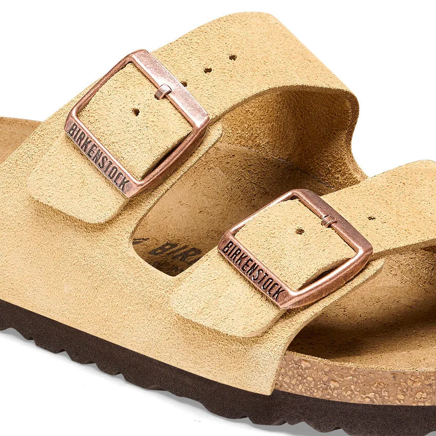 Birkenstock Arizona Latte Cream Suede Women's Regular