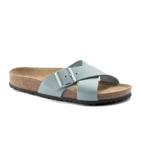 Birkenstock Siena Soft Footbed Narrow Slide Sandal (Women) - Faded Aqua Nubuck