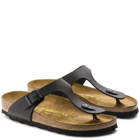 Birkenstock Women's Gizeh Birko-Flor in Black (Narrow Width)