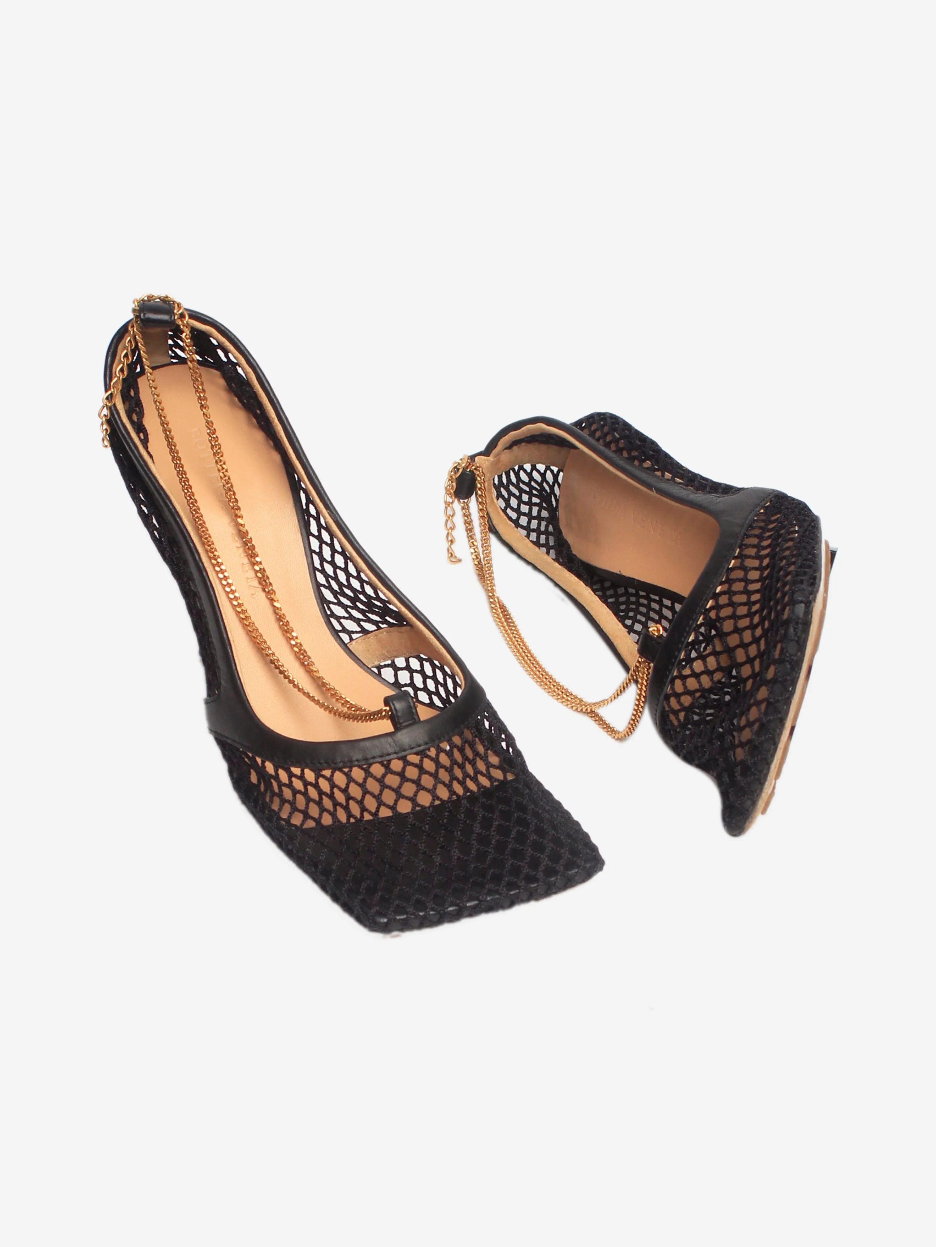 Black mesh pumps - size EU 35