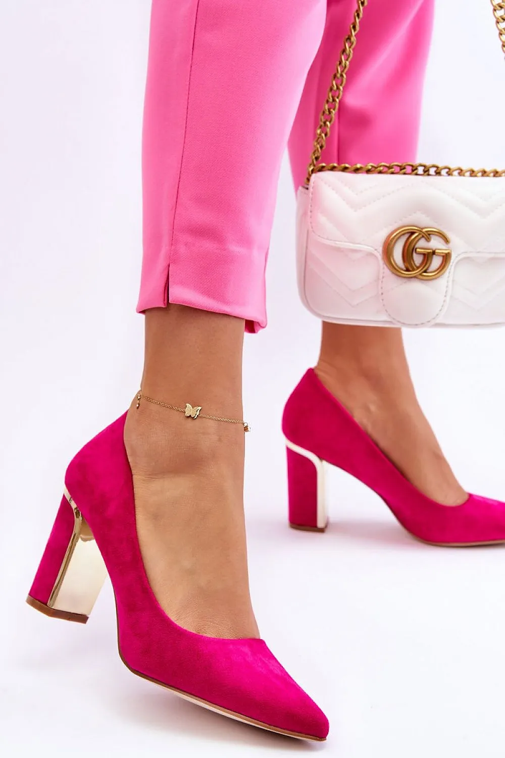 Block heel pumps Step in style