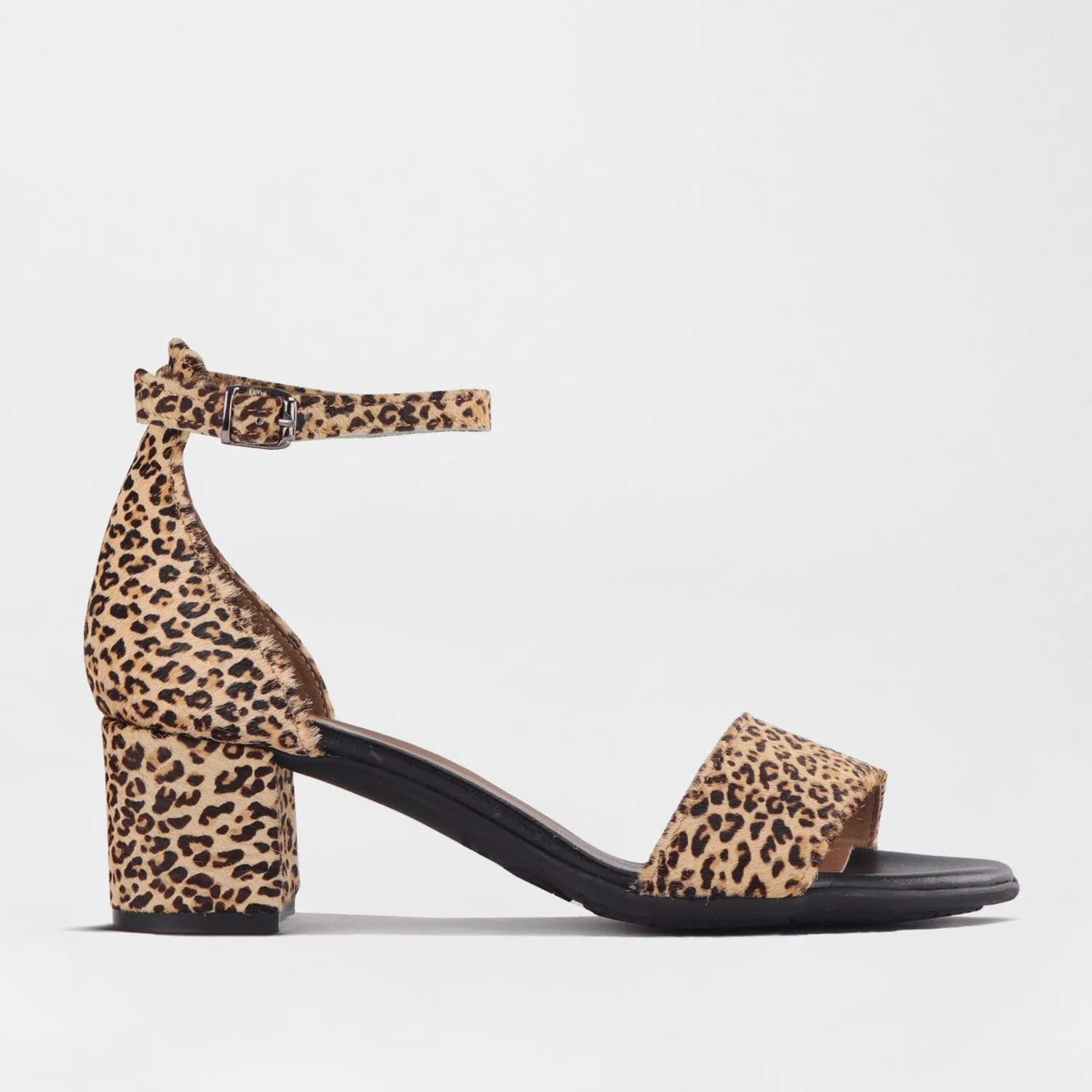 Block Heel Sandal in Cheetah Print