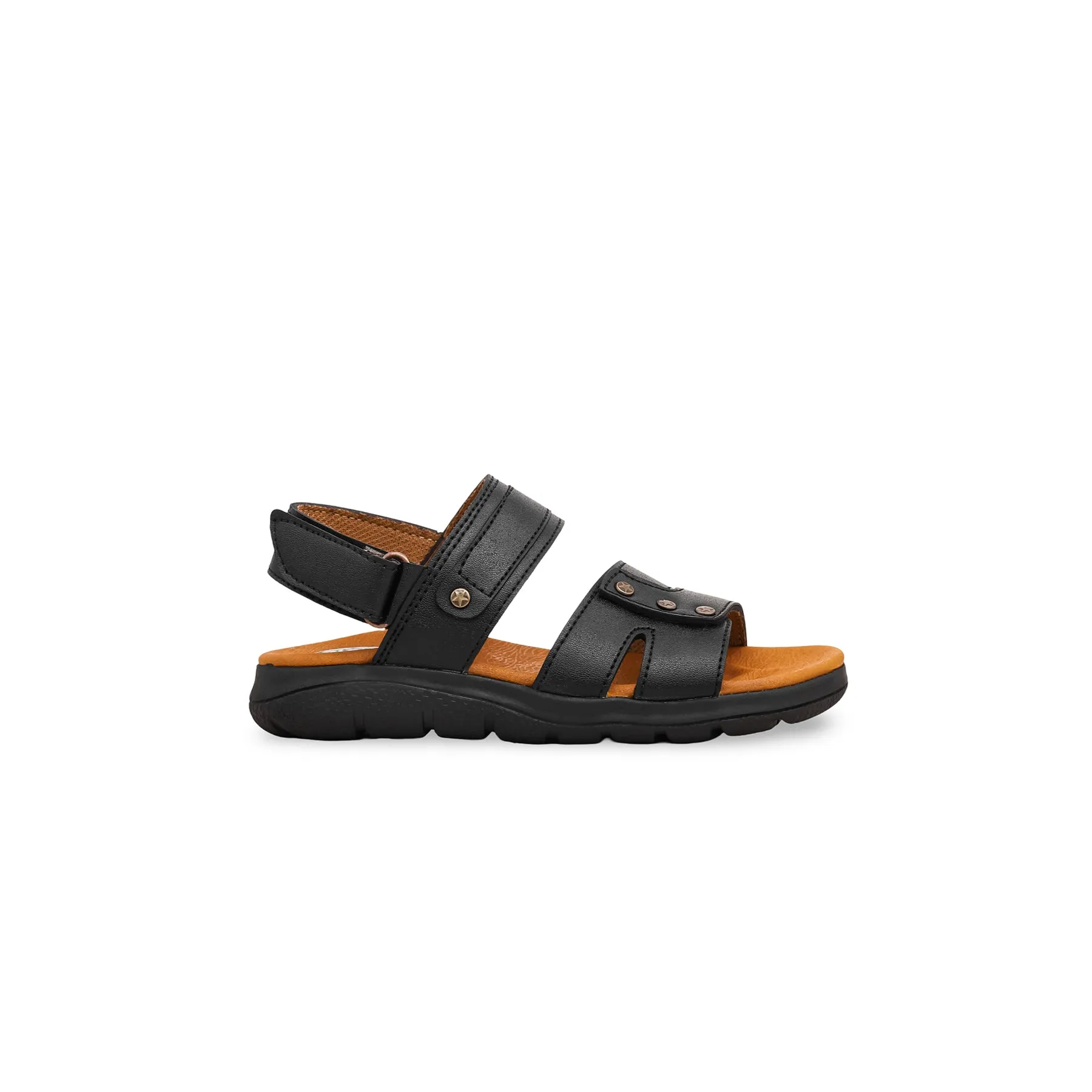 Boys Black Formal Sandal KD9578