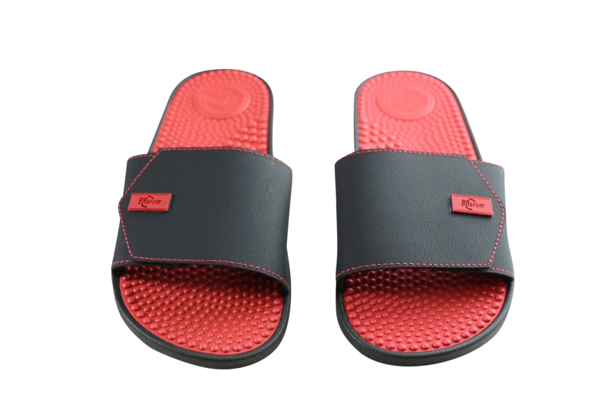 BR Sport Utah Mens Brazilian Comfort Slides Sandals With Massage Balls