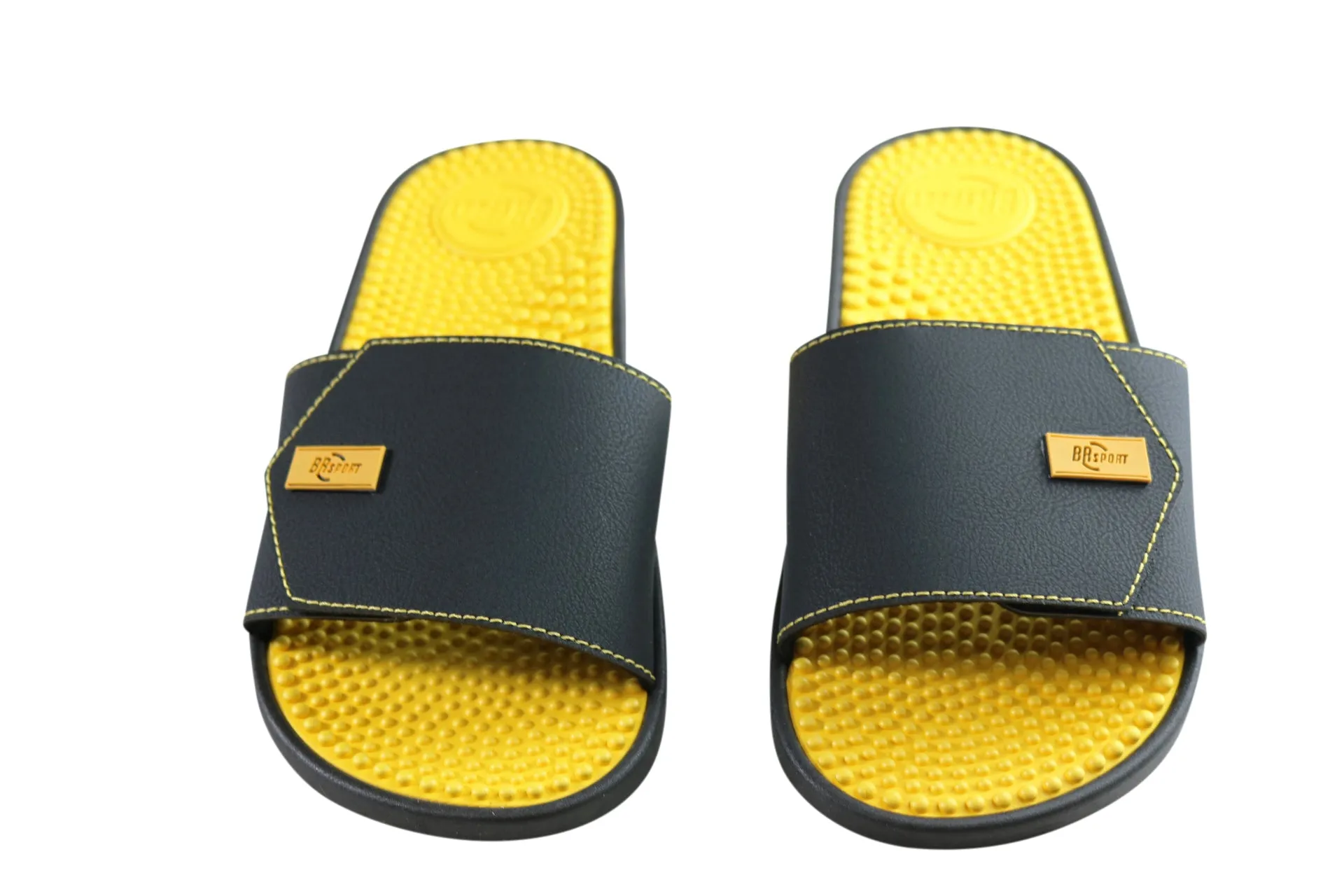 BR Sport Utah Mens Brazilian Comfort Slides Sandals With Massage Balls