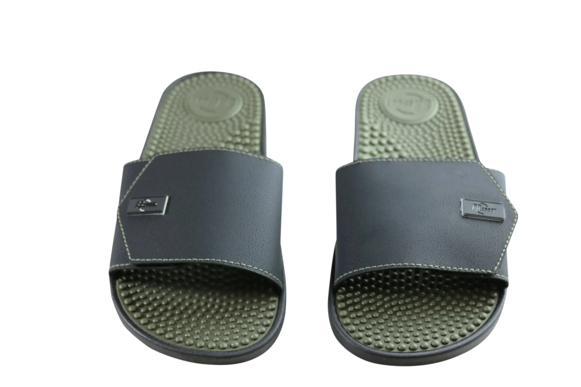 BR Sport Utah Mens Brazilian Comfort Slides Sandals With Massage Balls