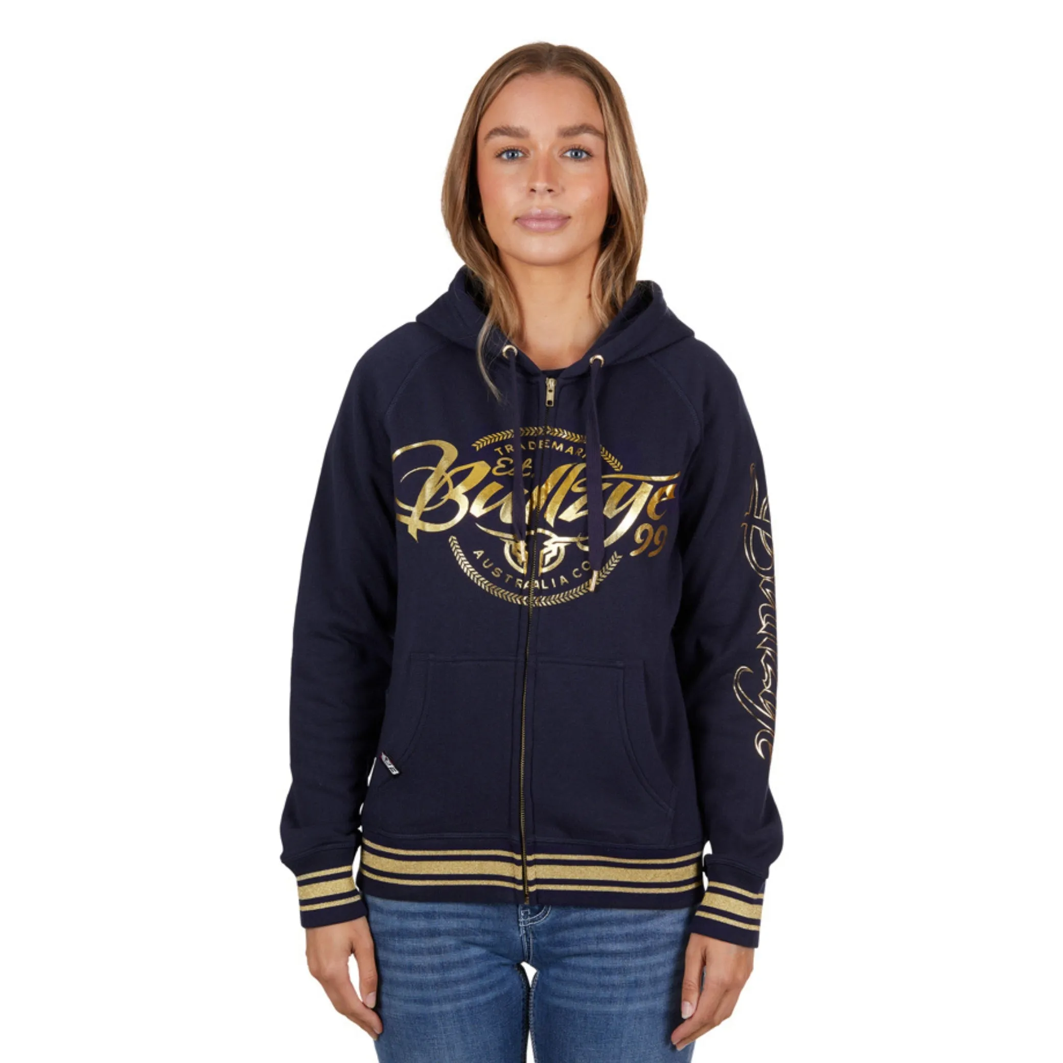 Bullzye Womens Bowen Zip Through Hoodie