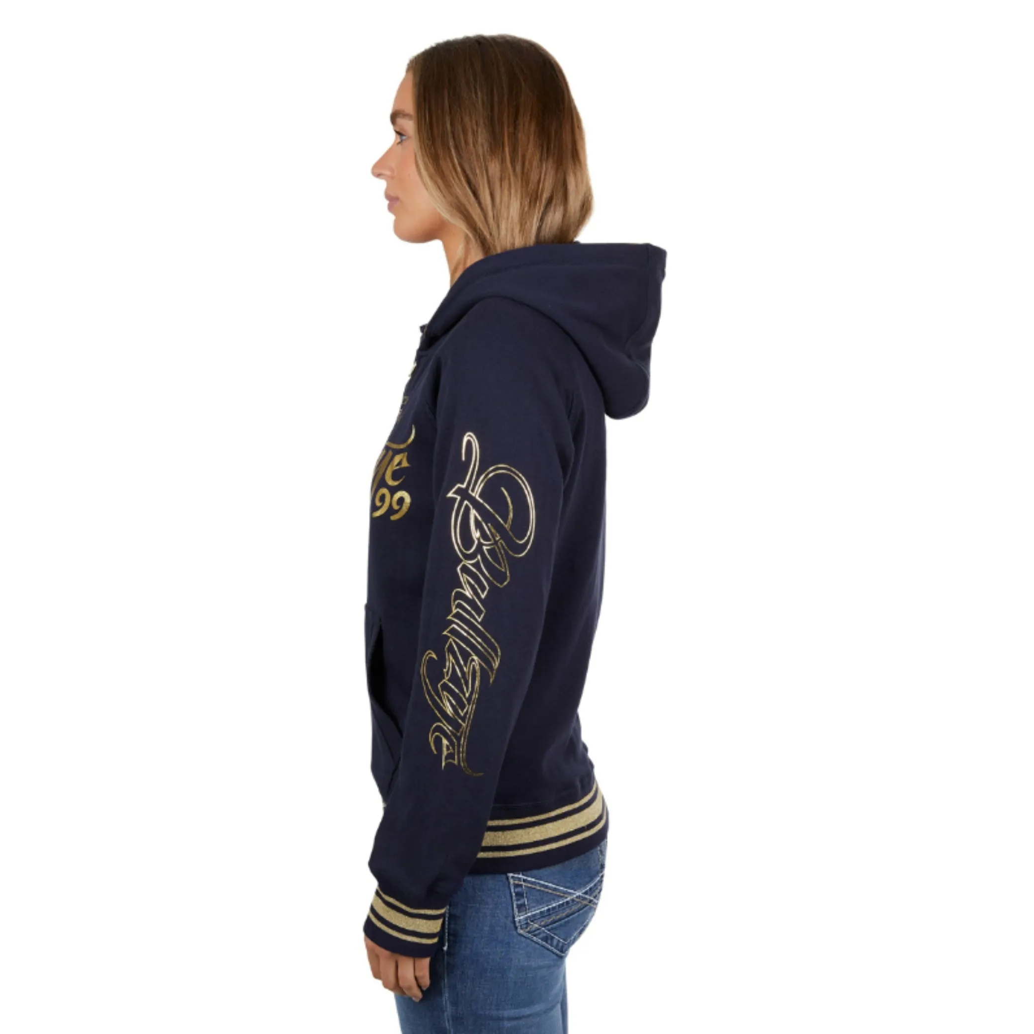 Bullzye Womens Bowen Zip Through Hoodie