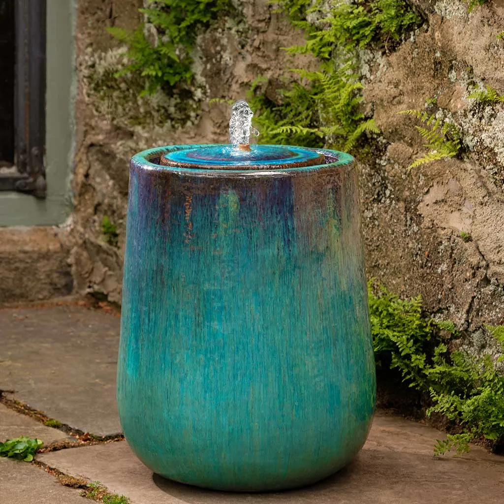 Campania International Daralis Fountain in Mediterranean Blue