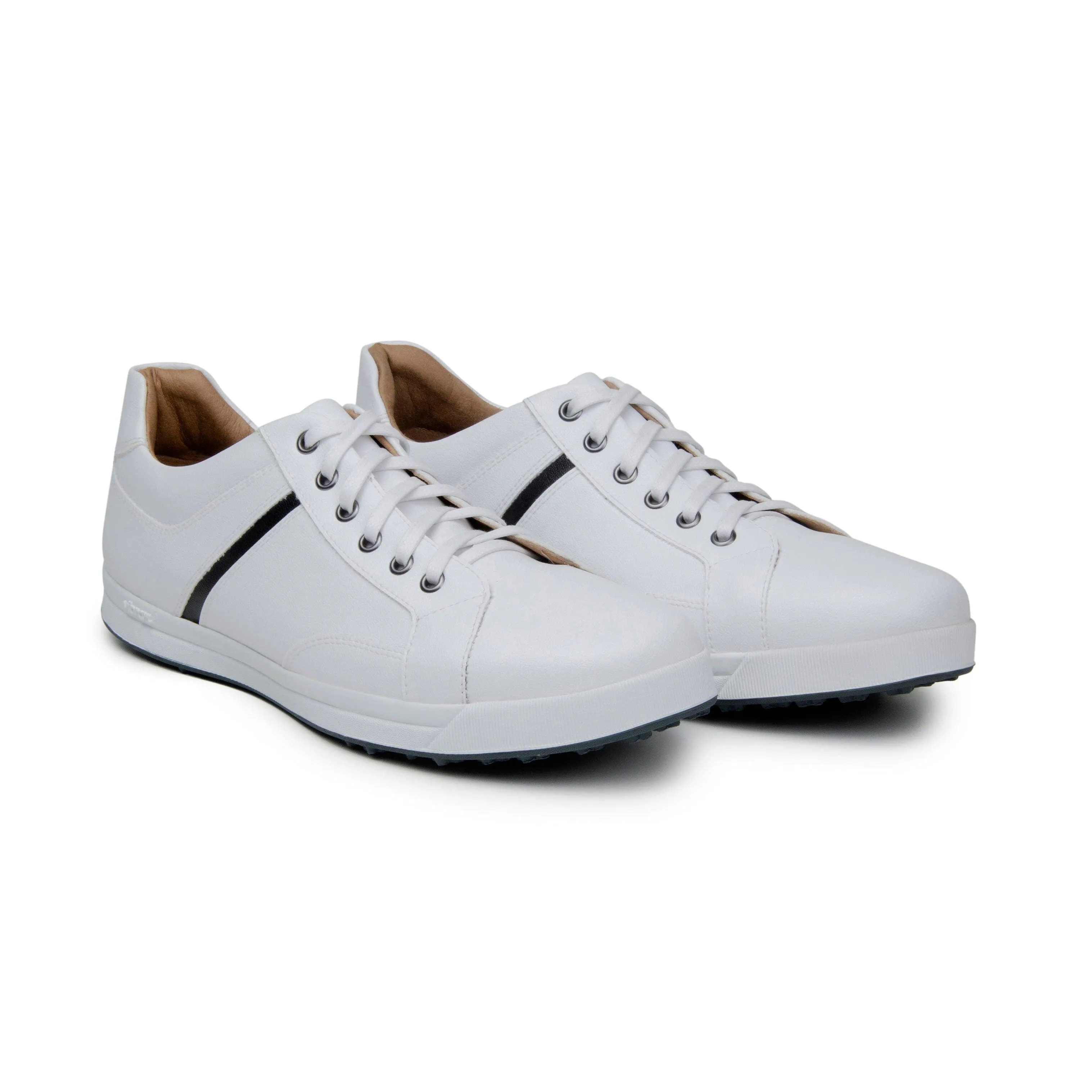 'Ciaran' men's corn-leather 🌽 sneaker by Zette Shoes - white