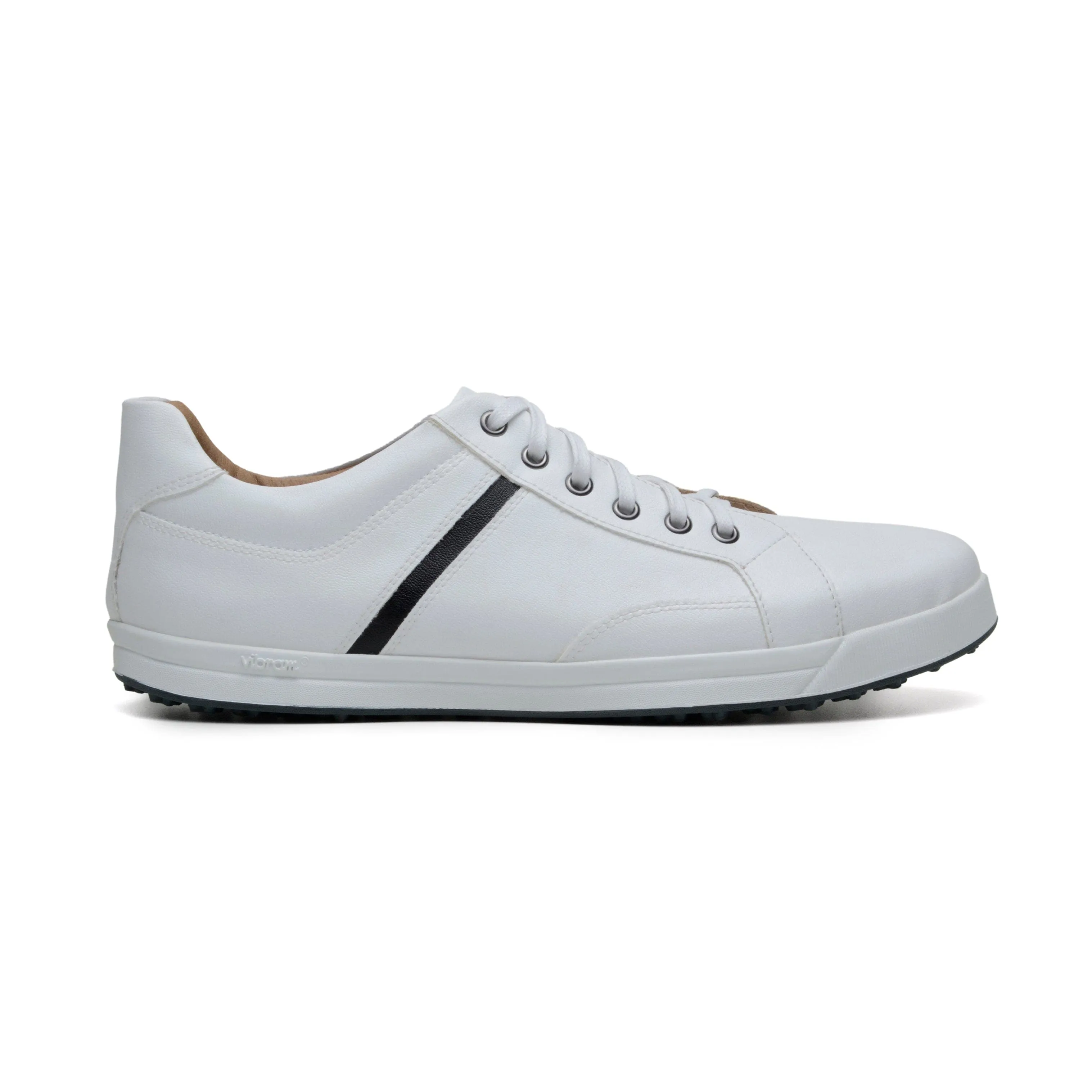 'Ciaran' men's corn-leather 🌽 sneaker by Zette Shoes - white