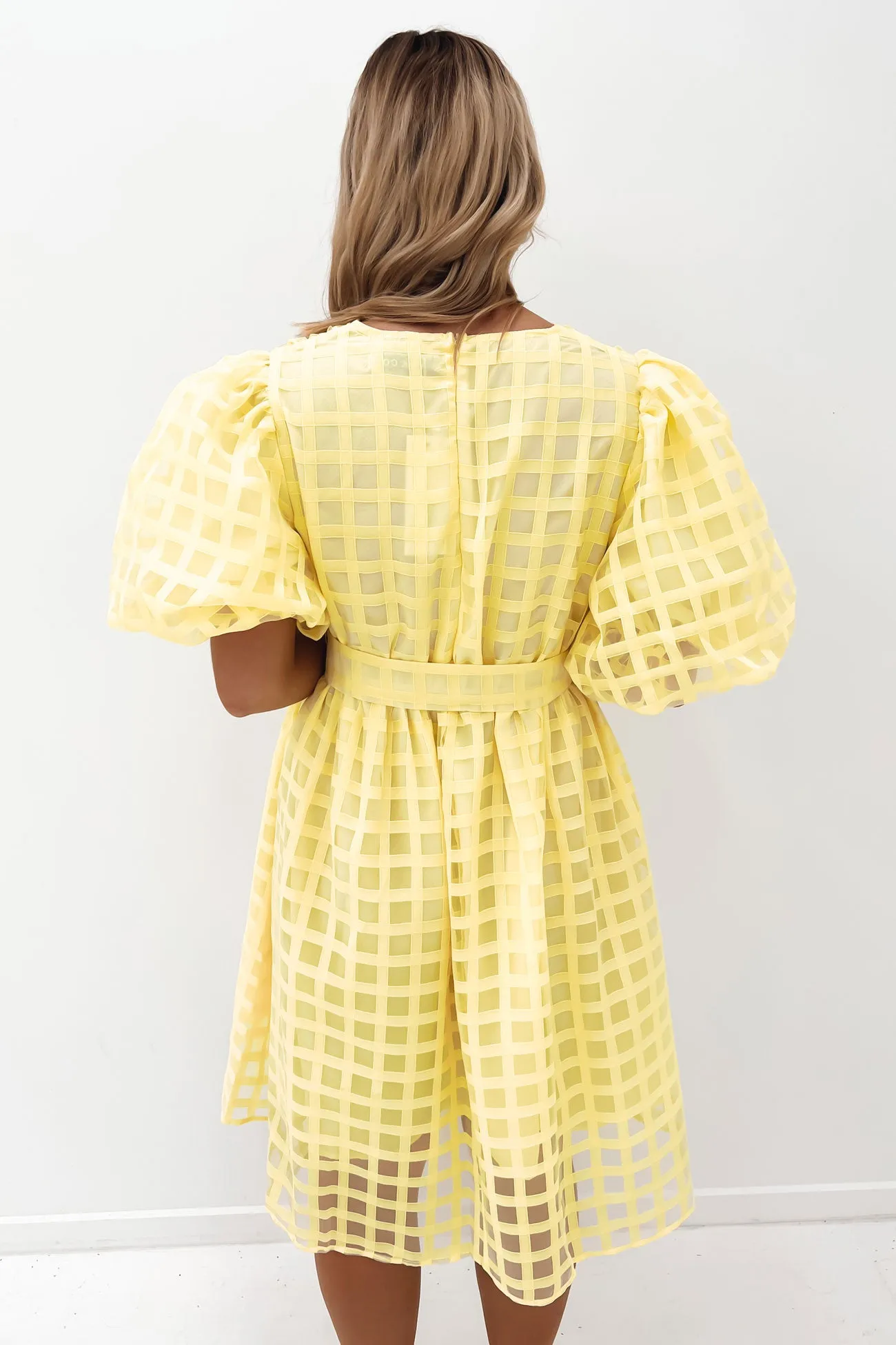 Cindie Midi Dress Yellow