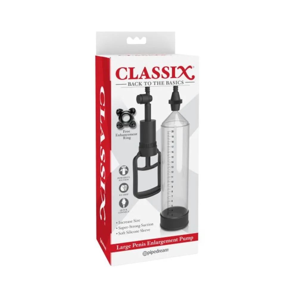 Classix Large Penis Enlargement Pump - Clear