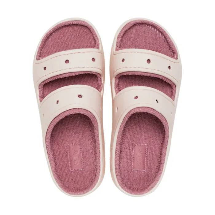 Crocs Classic Cozzzy Towel Sandal Slide Quartz Adults