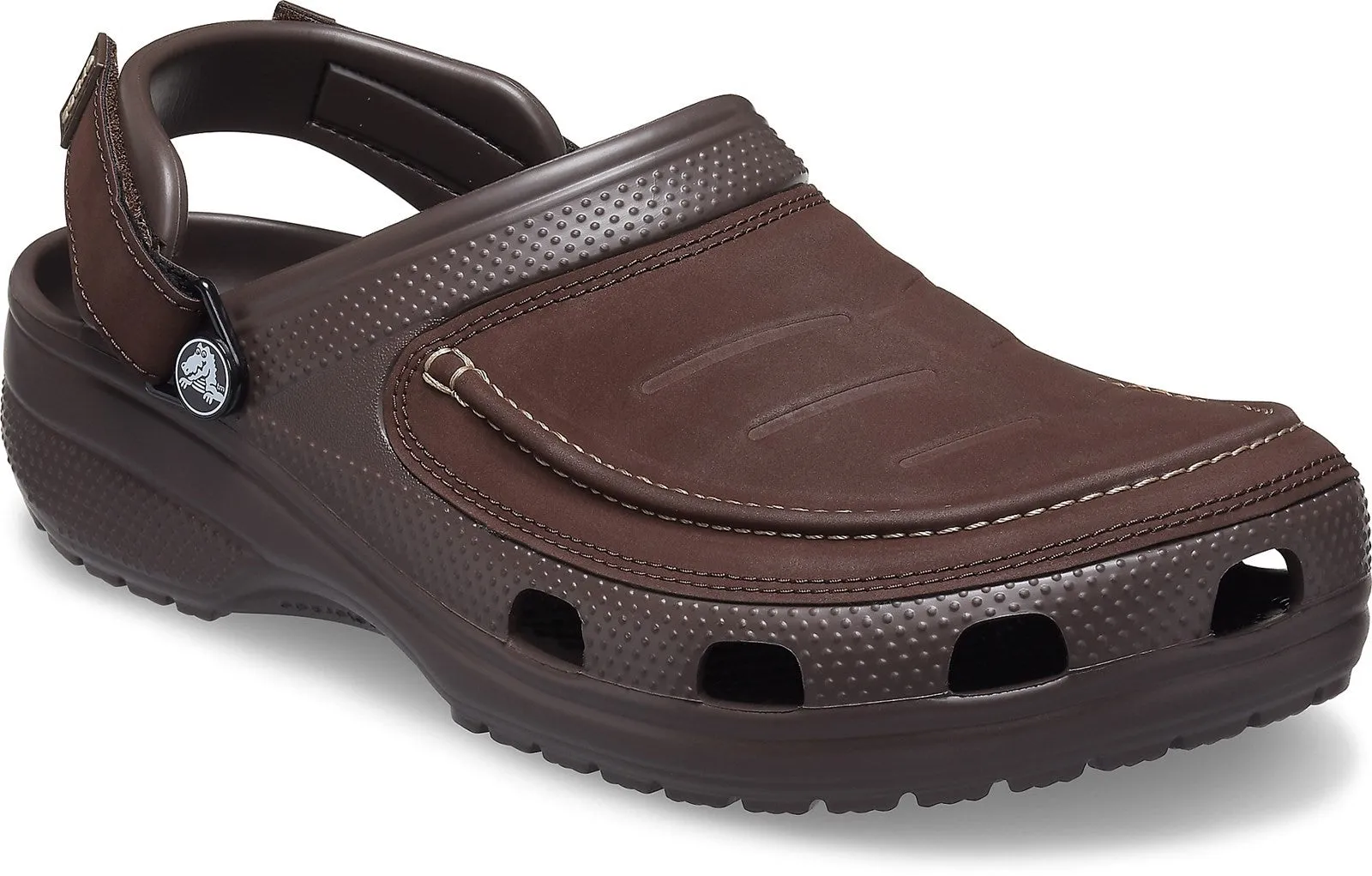 Crocs Yukon 2 Vista Clog Espresso Mens Slip On Leather Shoes Walking Casual Sandals