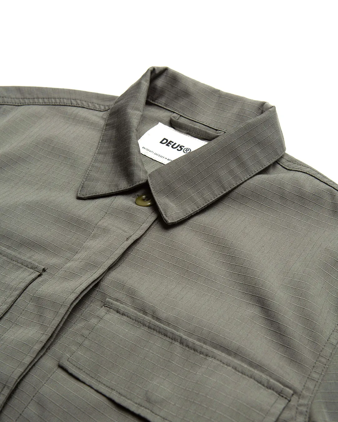 Cropped BDU Shirt - Agave Green