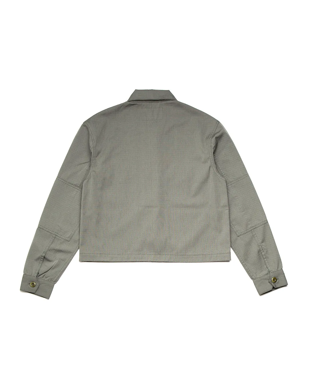 Cropped BDU Shirt - Agave Green