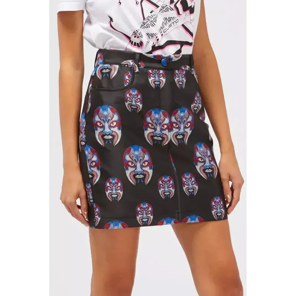 Custo Barcelona Black Polyester Women Skirt