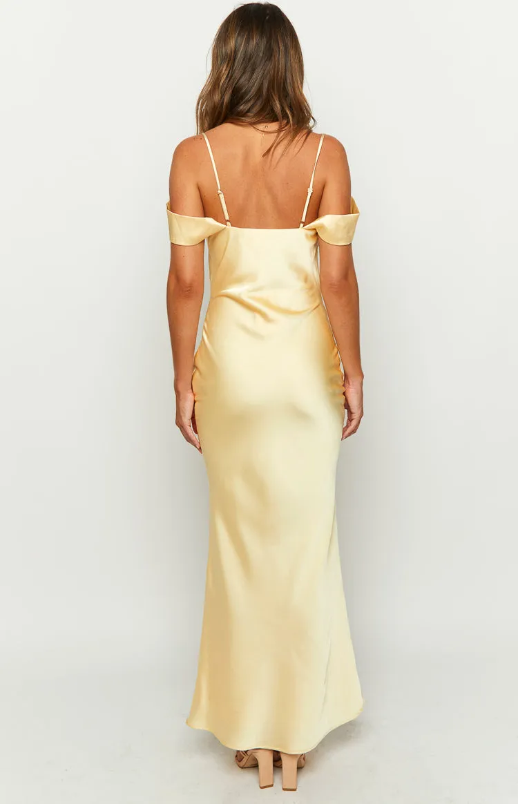 Darby Yellow Maxi Formal Dress