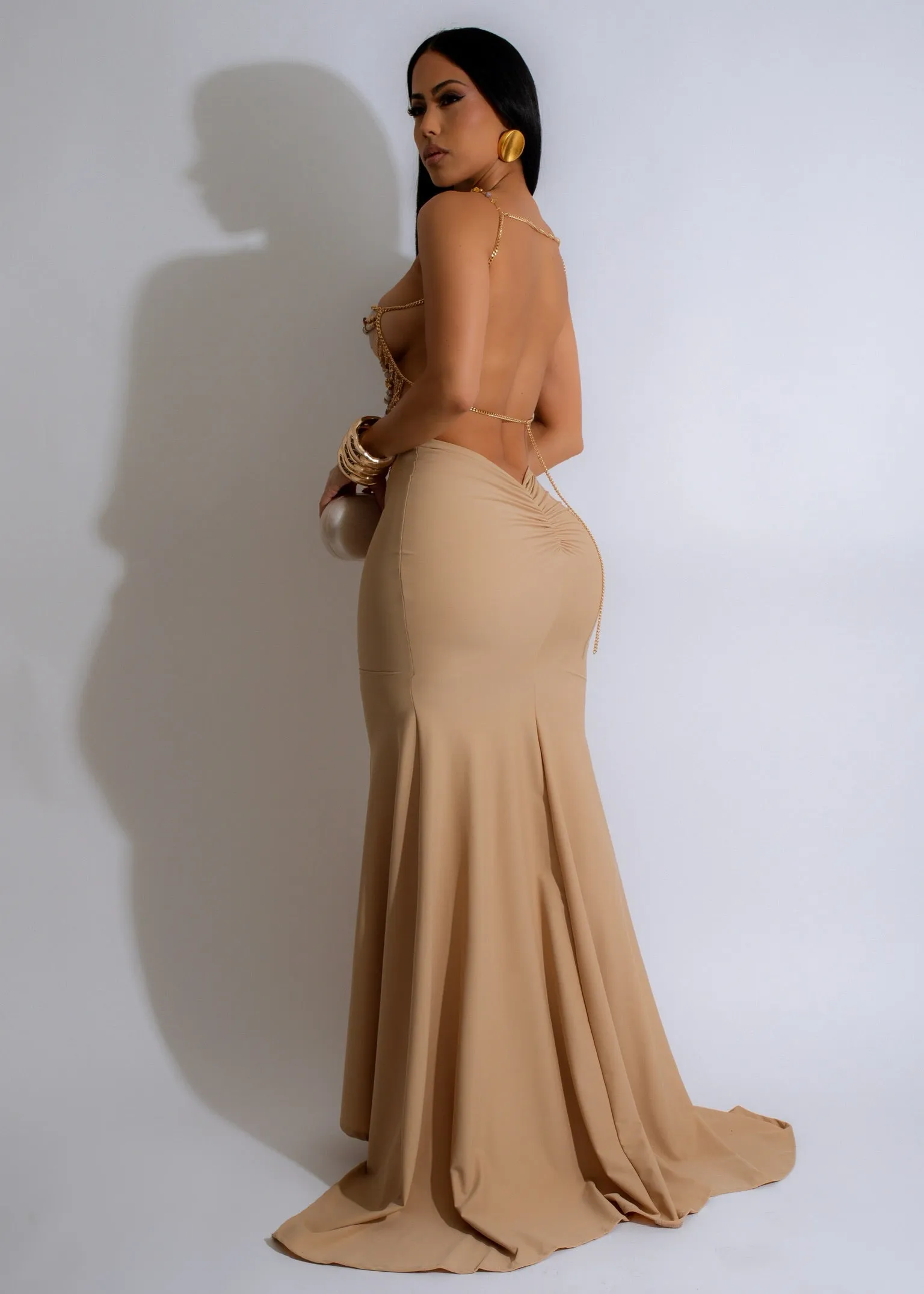 Diva Exclusive Mermaid Skirt Nude