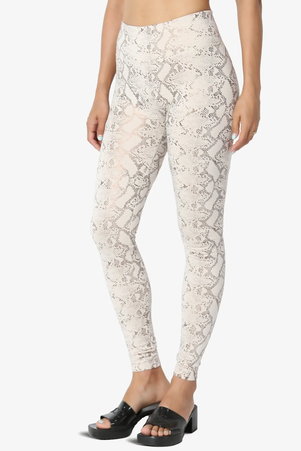 Donddi Snake Print Fleece Leggings