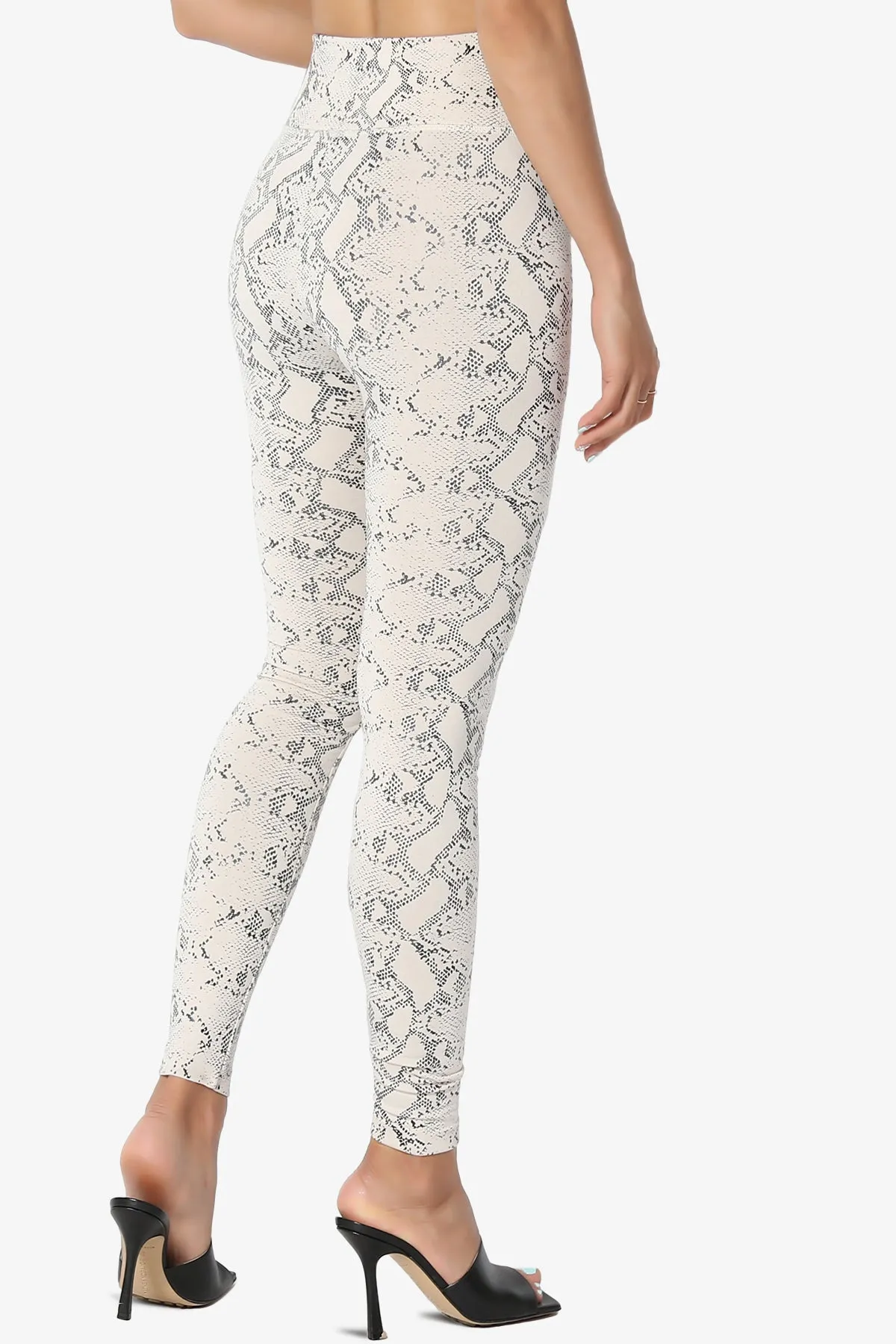 Donddi Snake Print Fleece Leggings