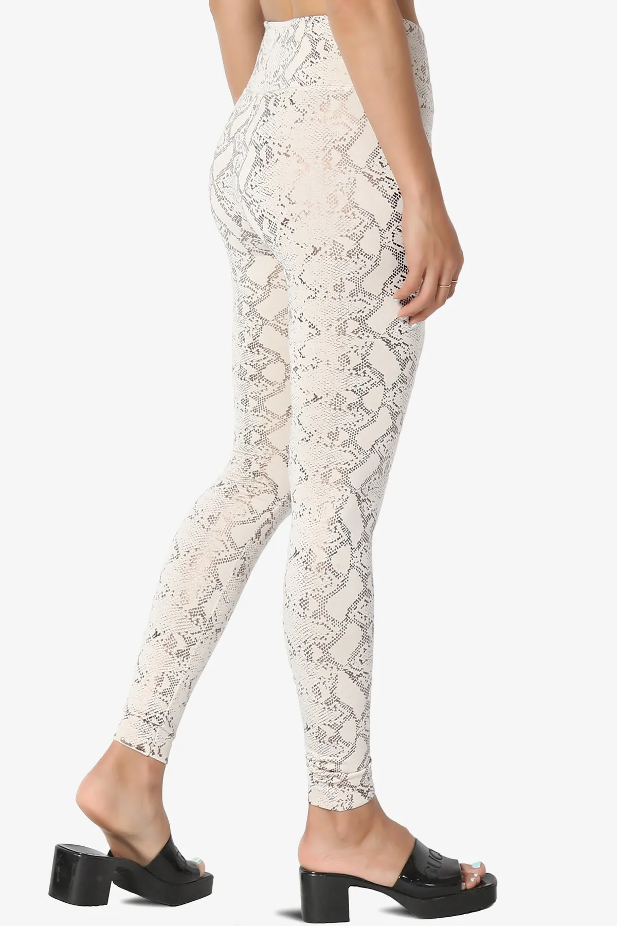 Donddi Snake Print Fleece Leggings