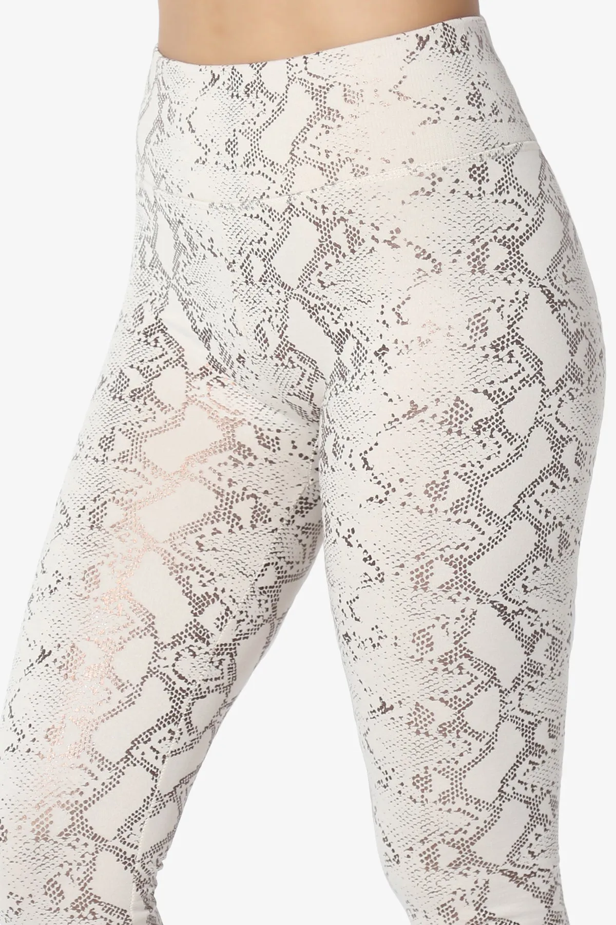 Donddi Snake Print Fleece Leggings