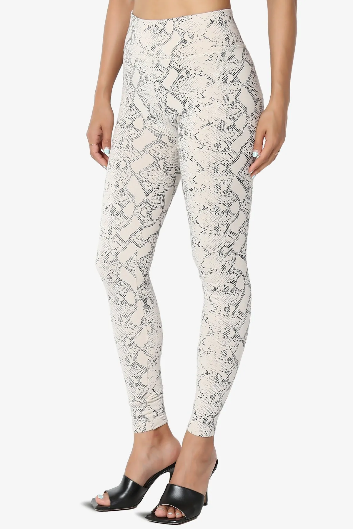 Donddi Snake Print Fleece Leggings